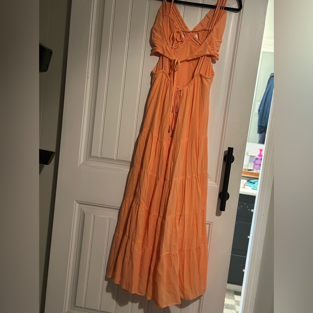 Urban outfitters orange maxi dress boho - Picture 2 of 6